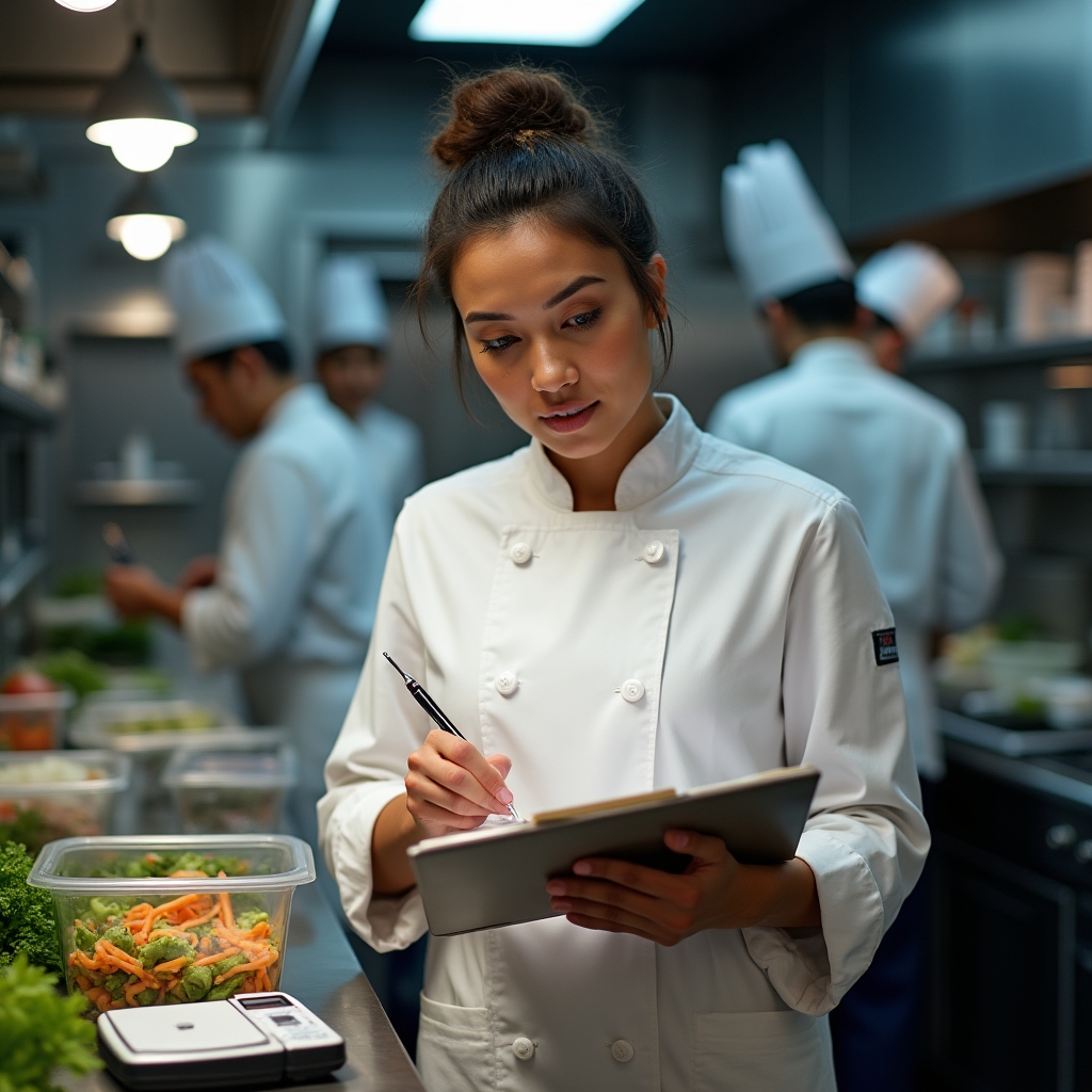 Kitchen waste monitoring and ingredient tracking process